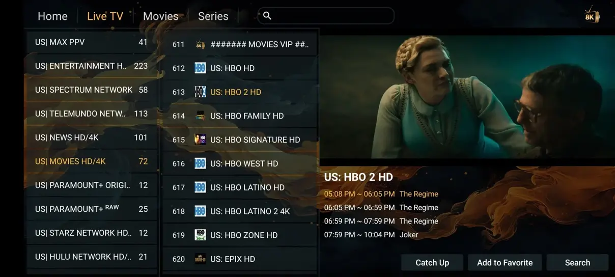 AlwaysTivi IPTV live streaming preview 1