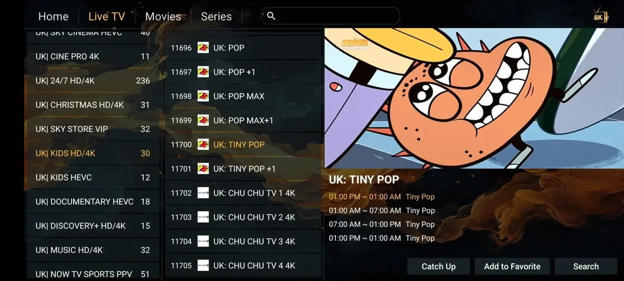 AlwaysTivi IPTV live streaming preview 9